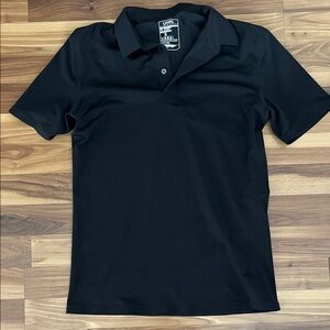UNRL Men's Black Polo Shirt